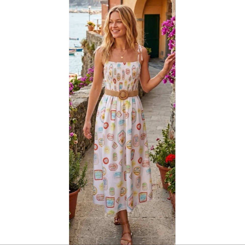 Cynthia Rowley Amalfi Olive Oil Sundress